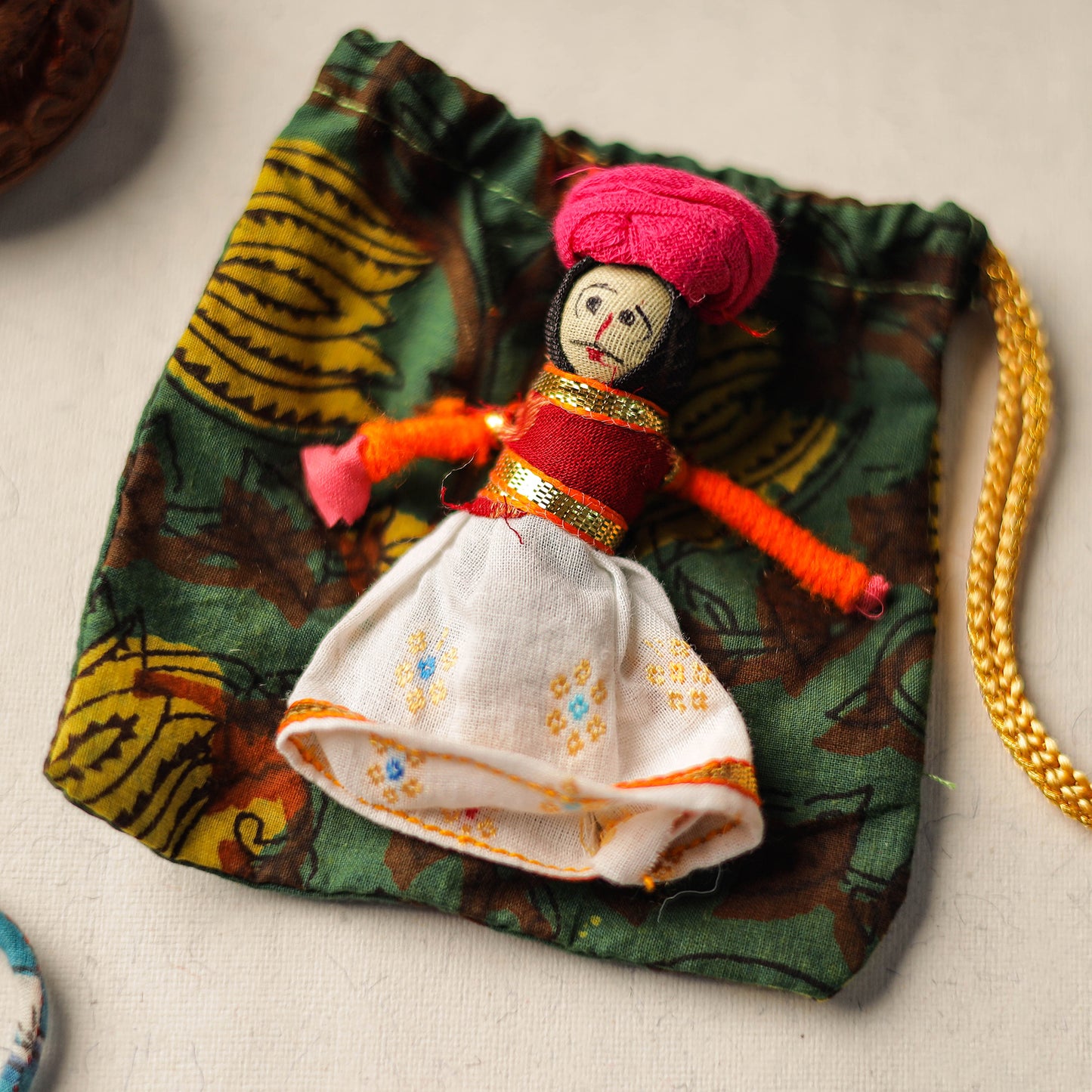 Buy Handcrafted Flower Fabart Rakhi 47 Online at iTokri.com