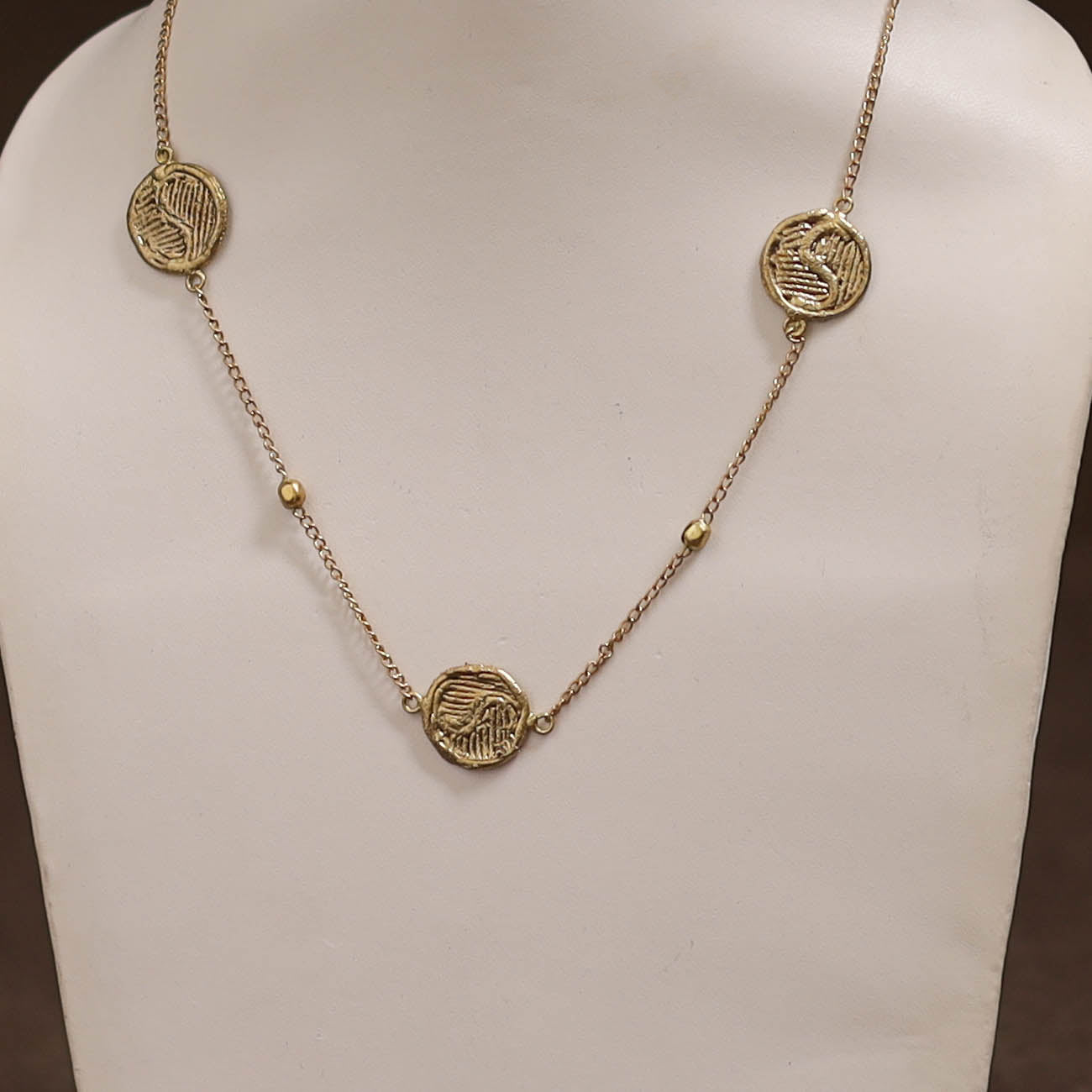 Miharu Tribal Dokra Brass Necklace 06