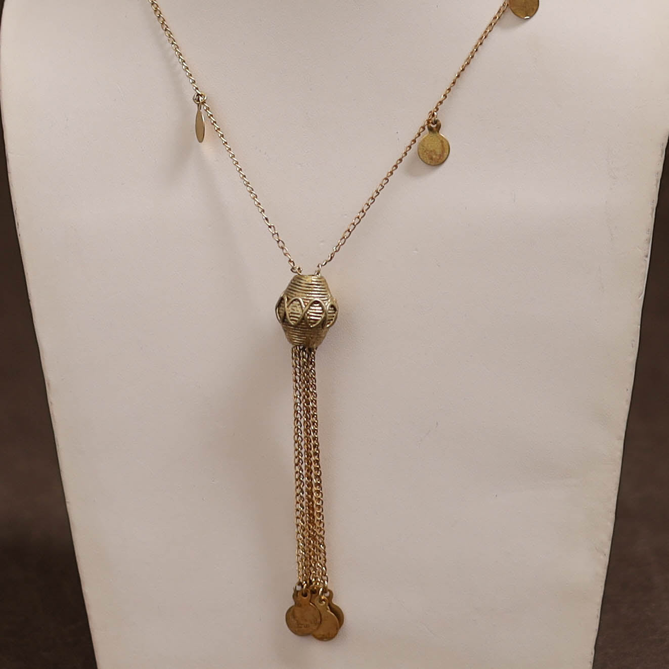 Miharu Tribal Dokra Brass Pendant Necklace 07