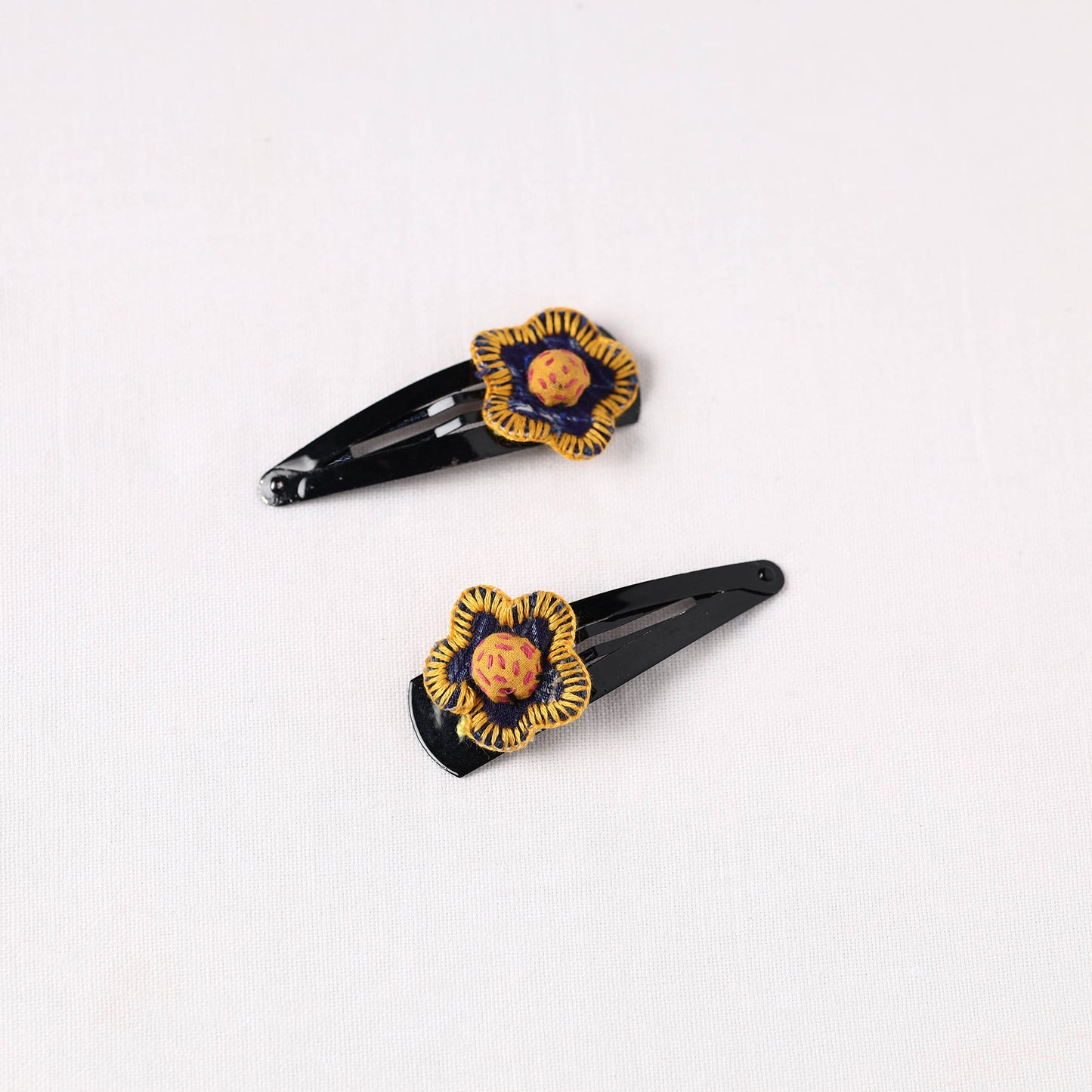 Handmade Thread Work Tik-Tak Hair Clips (Set of 2)