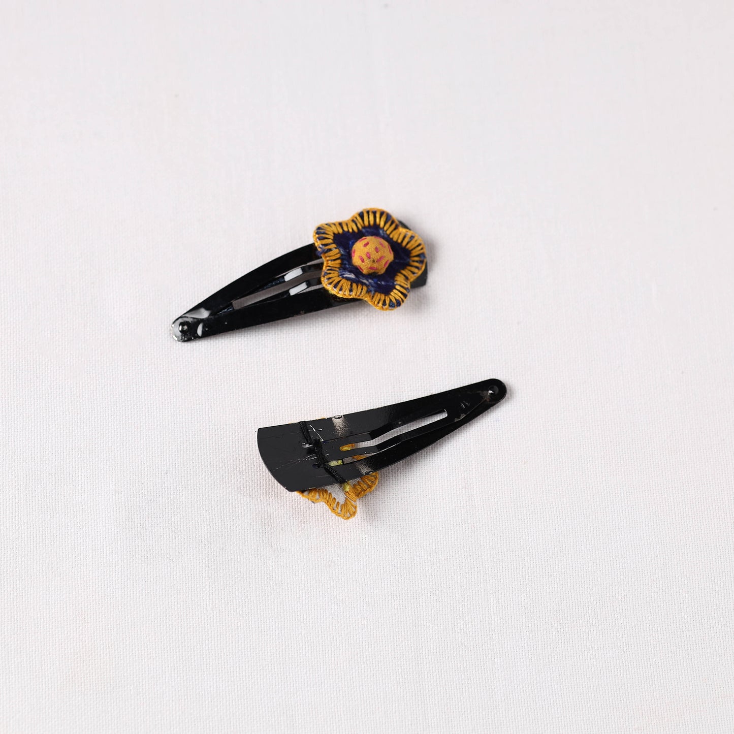 Handmade Thread Work Tik-Tak Hair Clips (Set of 2)