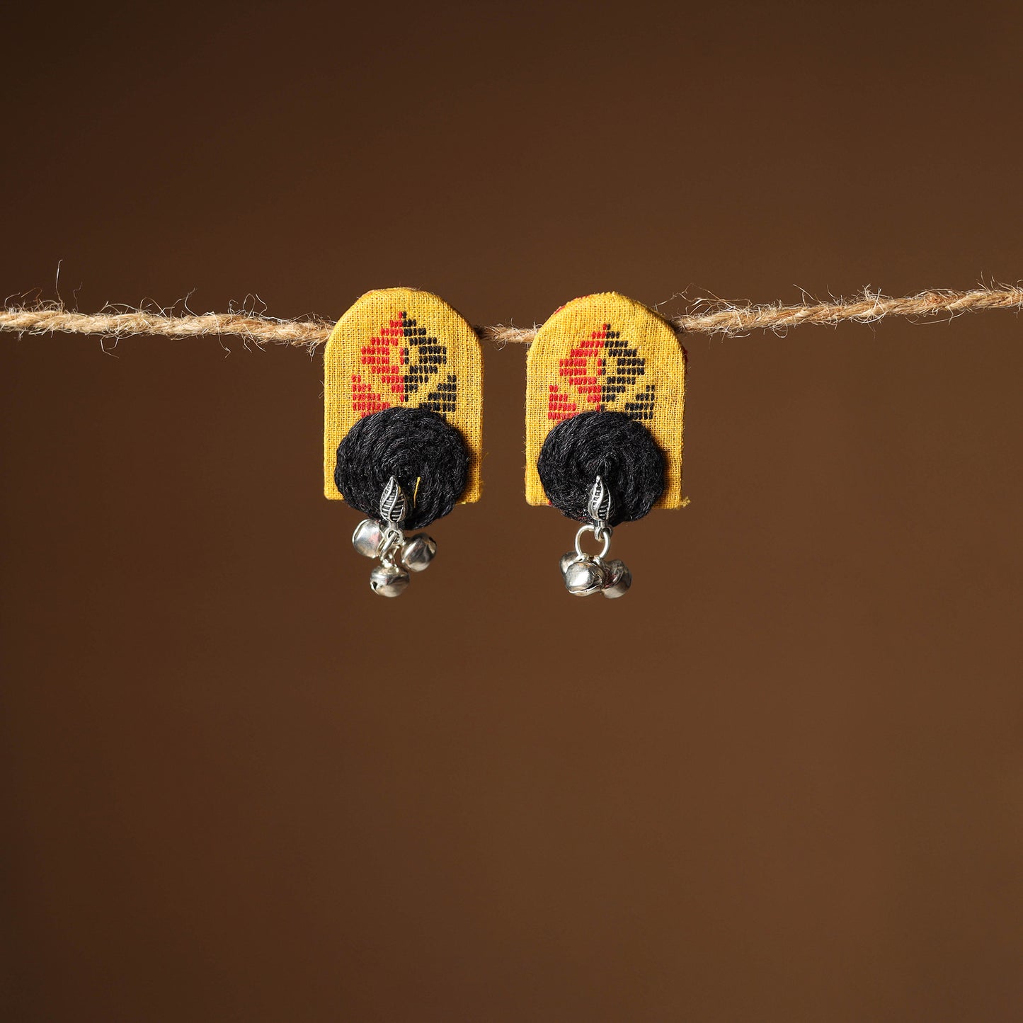 Nikhat Thread Work GS Fabart Earrings