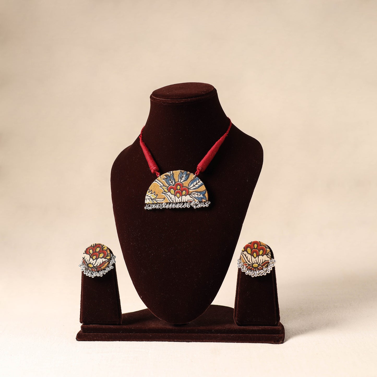 Yellow German Silver Fabart Necklace Set