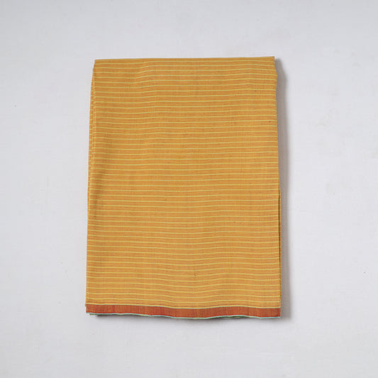 Yellow - Jhiri Pure Handloom Cotton Precut Fabric 01