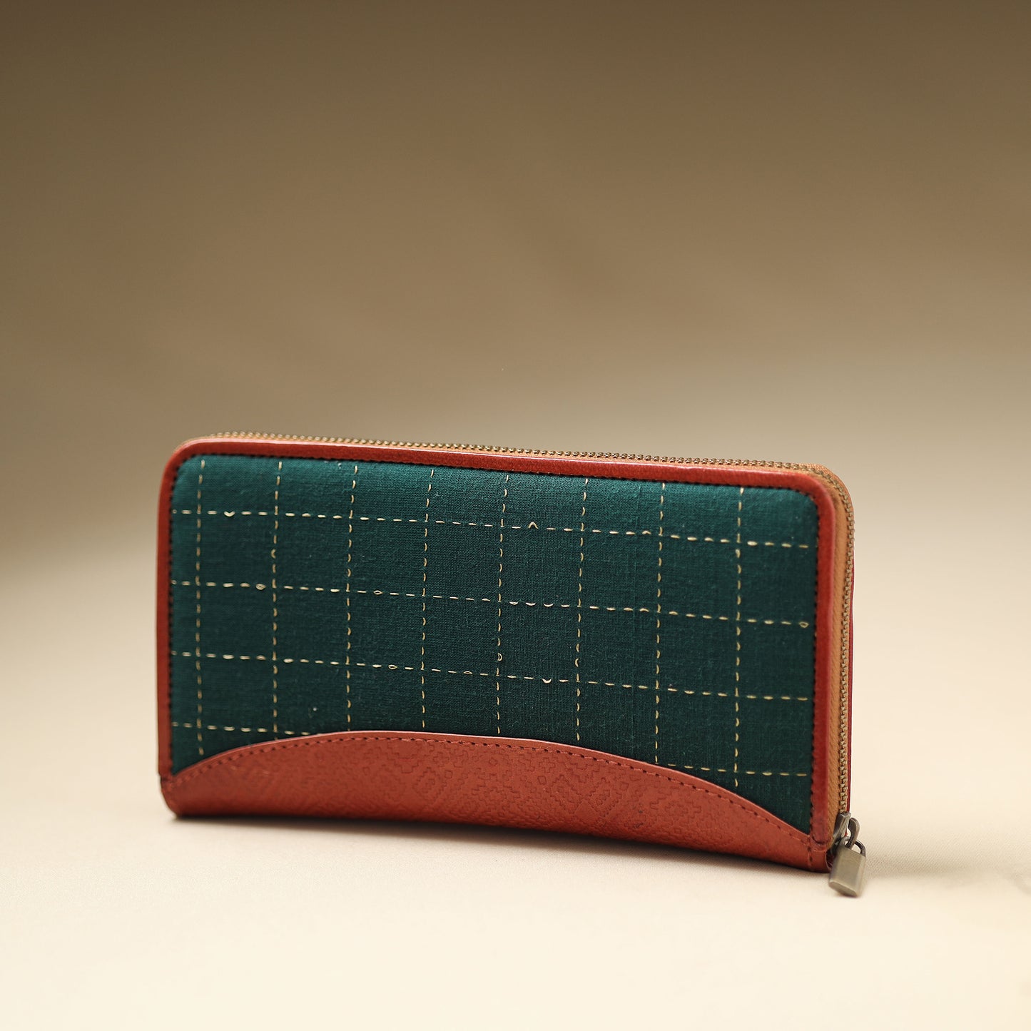 Handcrafted Jacquard Weave Leather Wallet