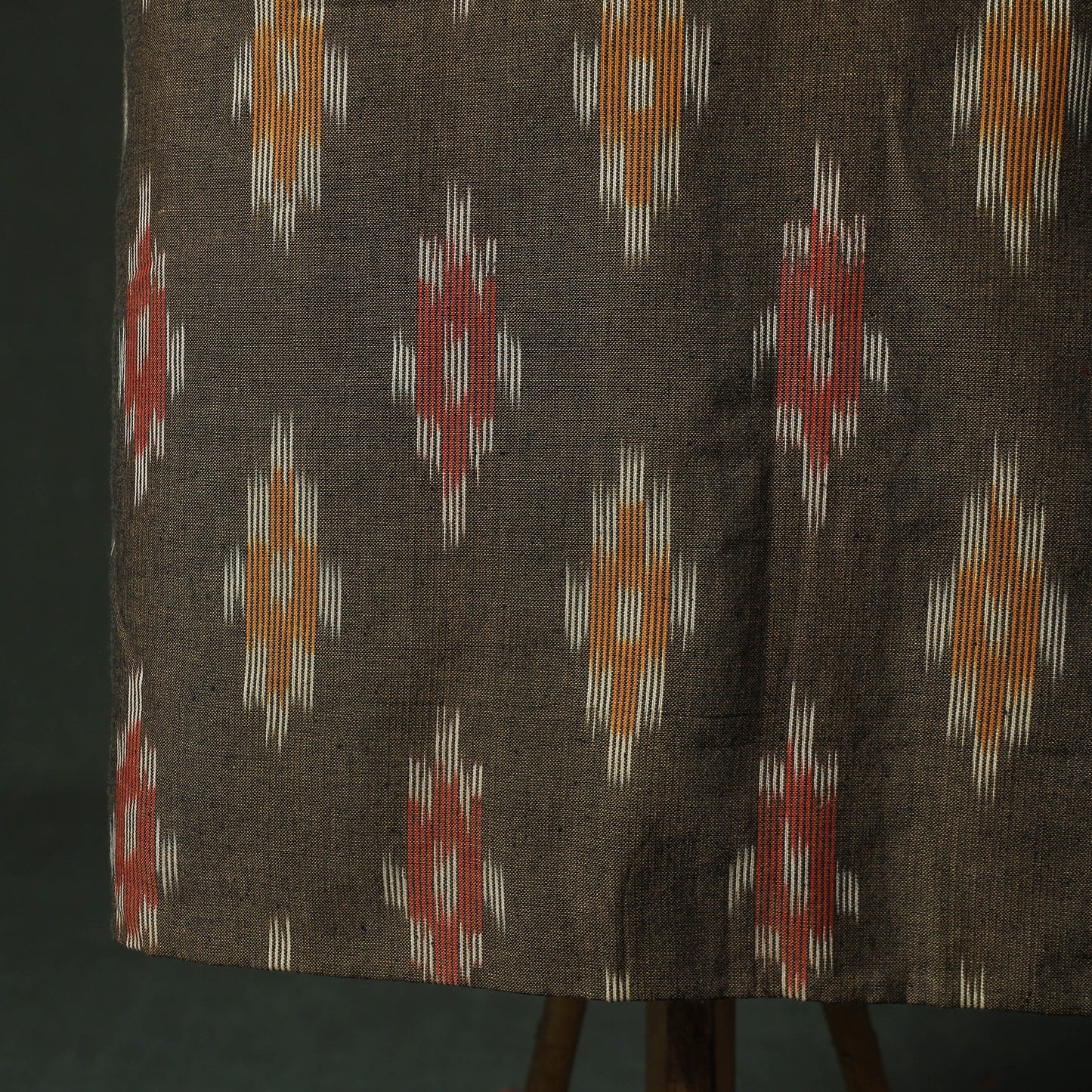 Pochampally Ikat Weave Cotton 2pc Unstitched Dress Material Kurta Set 06