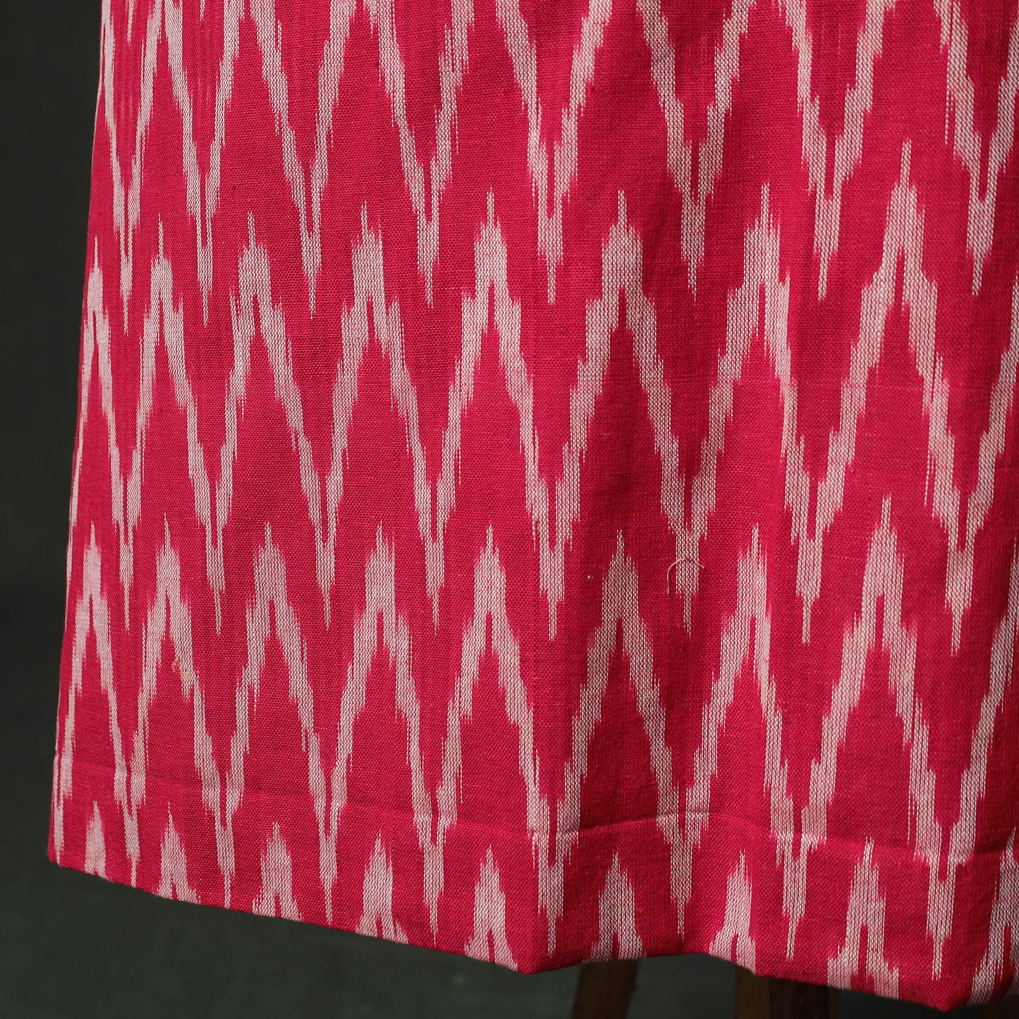 Pochampally Ikat Weave Cotton 2pc Unstitched Dress Material Kurta Set 10