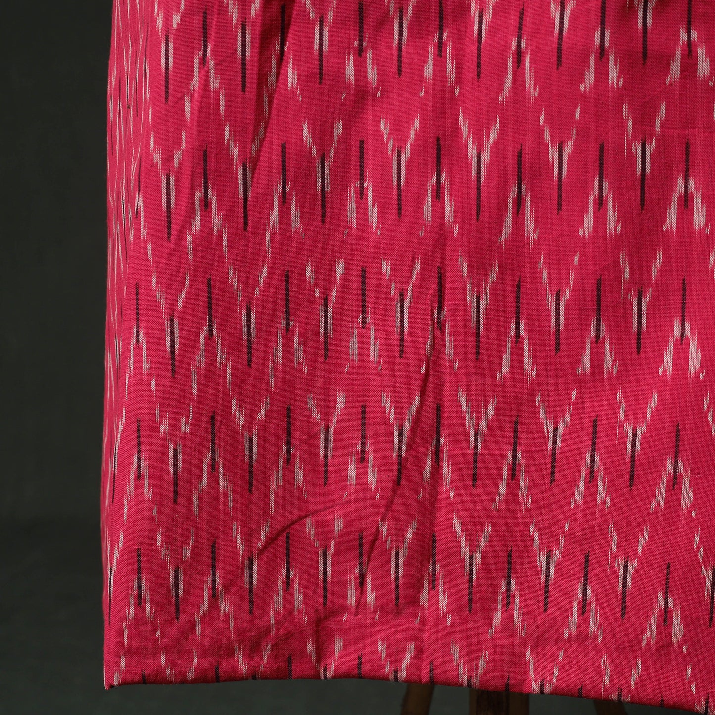 Pochampally Ikat Weave Cotton 2pc Unstitched Dress Material Kurta Set 11
