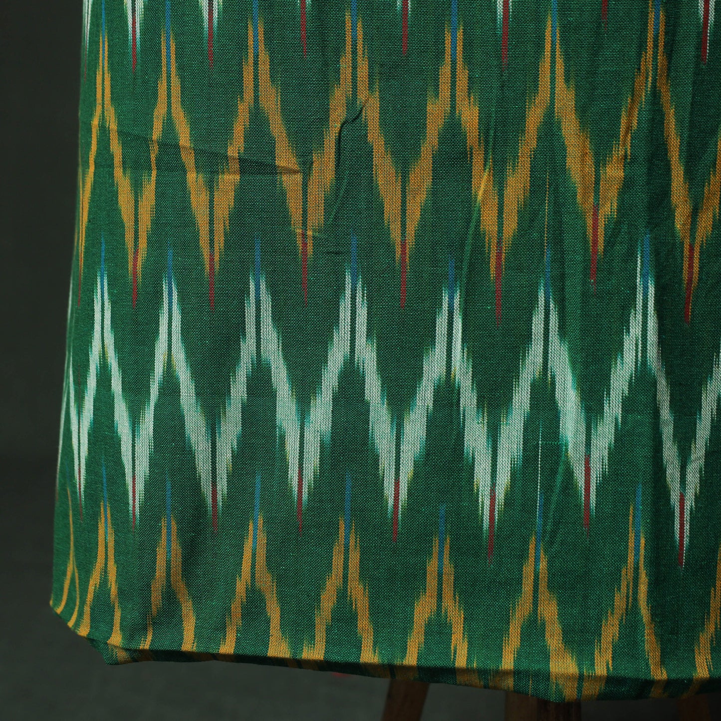 Pochampally Ikat Weave Cotton 2pc Unstitched Dress Material Kurta Set 14