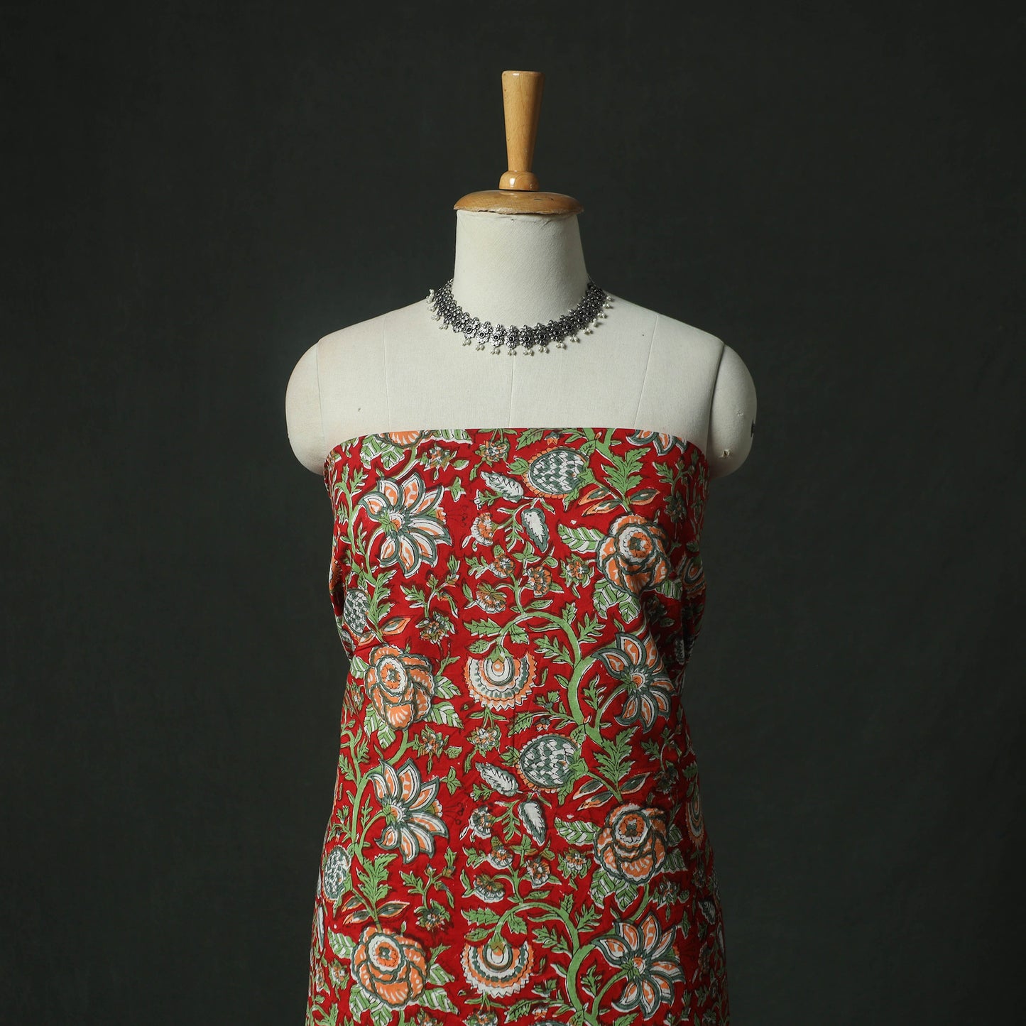 Sanganeri Hand Block Print Cotton 2pc Unstitched Dress Material Kurta Set 21