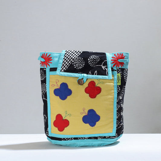 Jugaad patchwork Handmade Pithu Bag 91