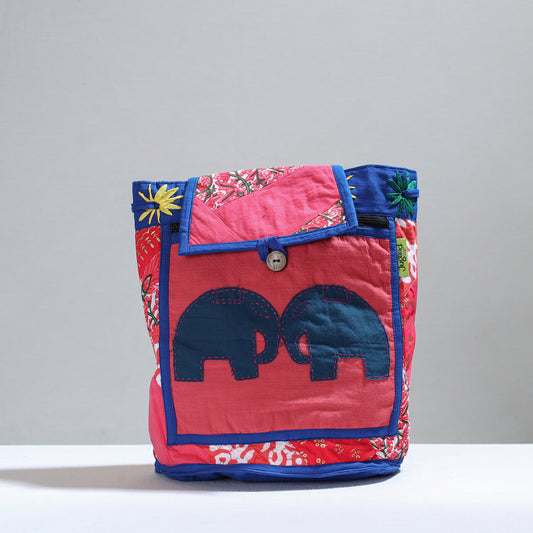 Jugaad patchwork Handmade Pithu Bag 93
