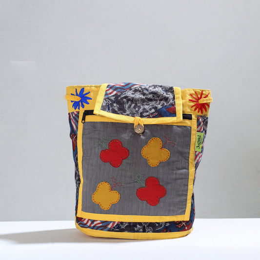 Jugaad patchwork Handmade Pithu Bag 94