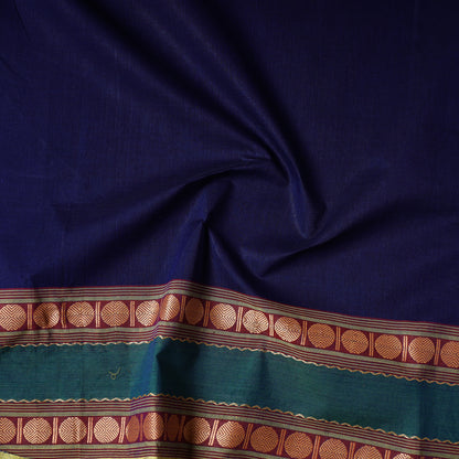 Blue - Kanchipuram Cotton Precut Fabric (1.6 Meter)