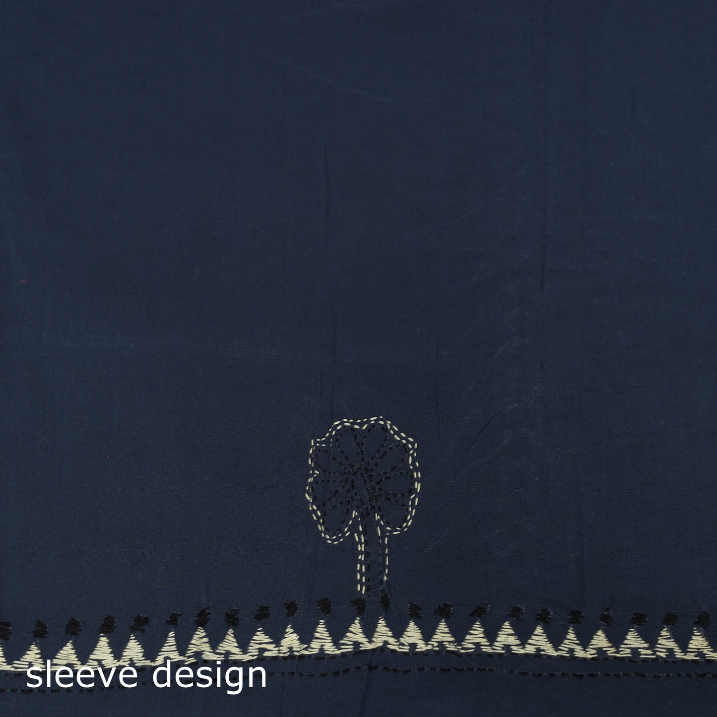 Bengal Kantha Hand Embroidered Unstitched Kurta Material (2.85M) 21