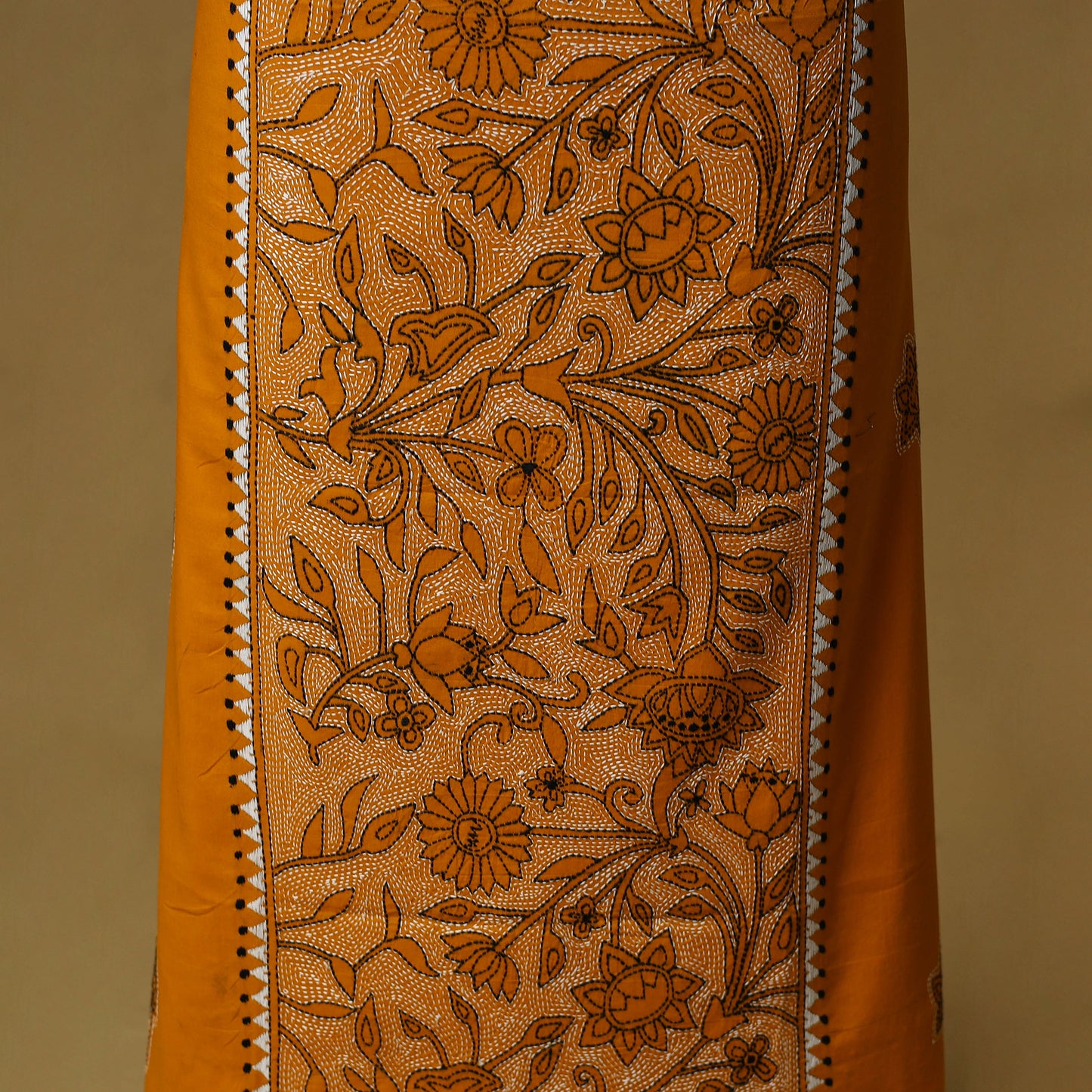 Bengal Kantha Hand Embroidered Unstitched Kurta Material (2.75M) 26