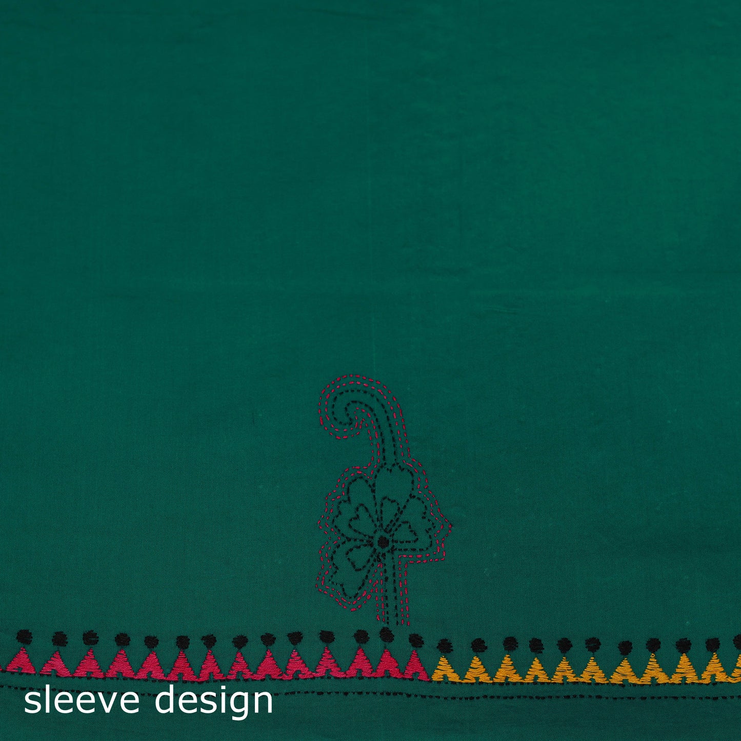 Bengal Kantha Hand Embroidered Unstitched Kurta Material (2.8M) 27