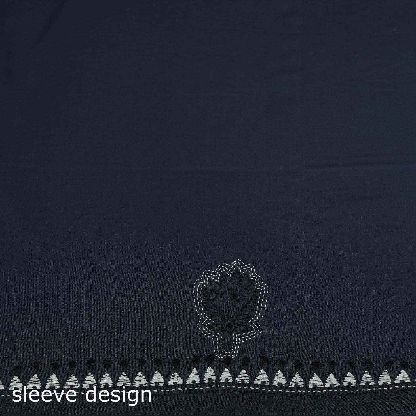 Bengal Kantha Hand Embroidered Unstitched Kurta Material (2.8M) 32