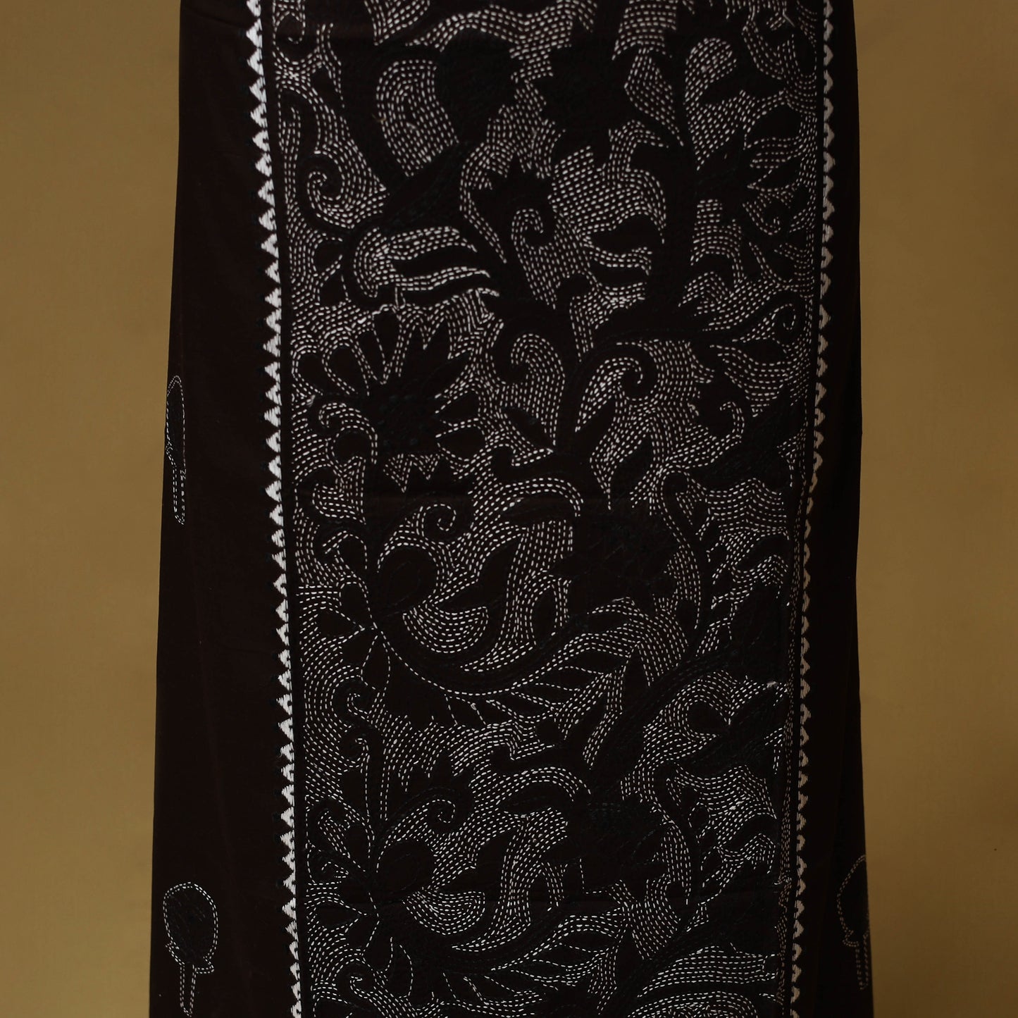 Bengal Kantha Hand Embroidered Unstitched Kurta Material (2.8M) 37