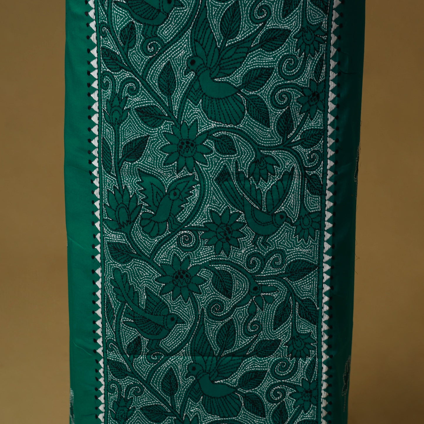 Bengal Kantha Hand Embroidered Unstitched Kurta Material (2.8M) 40