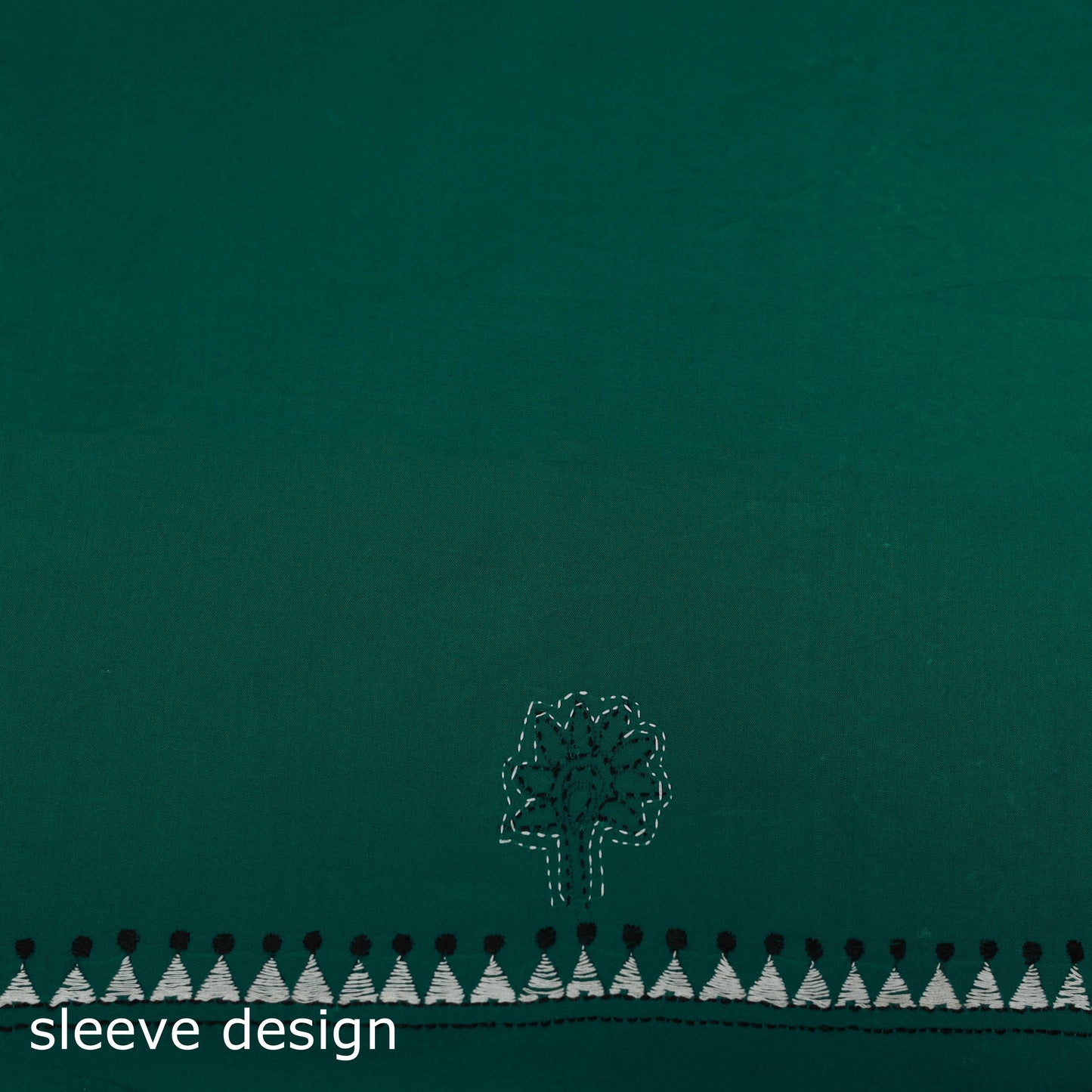 Bengal Kantha Hand Embroidered Unstitched Kurta Material (2.8M) 40