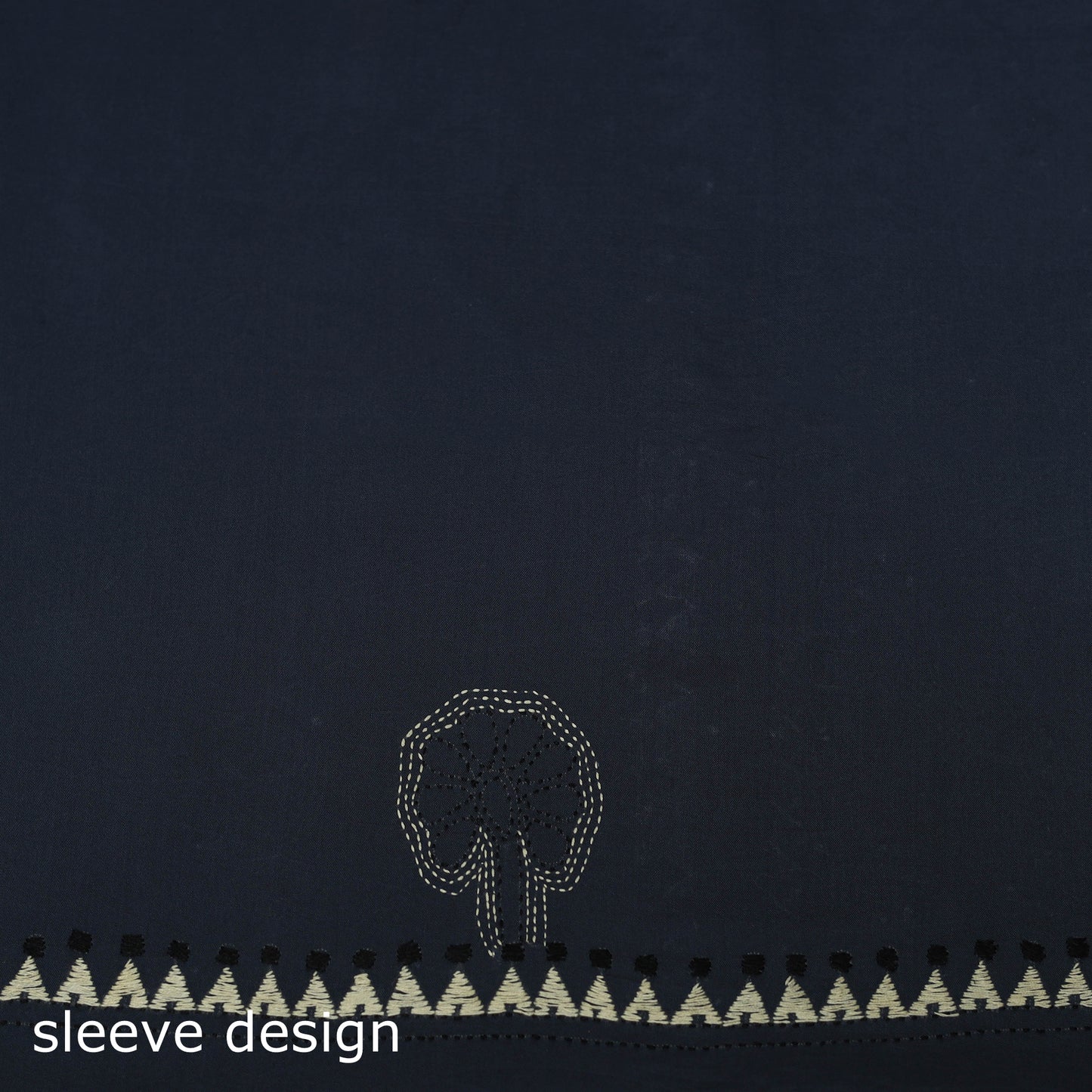 Bengal Kantha Hand Embroidered Unstitched Kurta Material (2.75M) 14