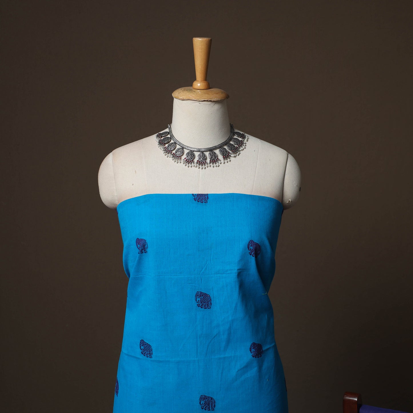 Jacquard Woven Pure Cotton 3pc Unstitched Dress Material Suit Set 03