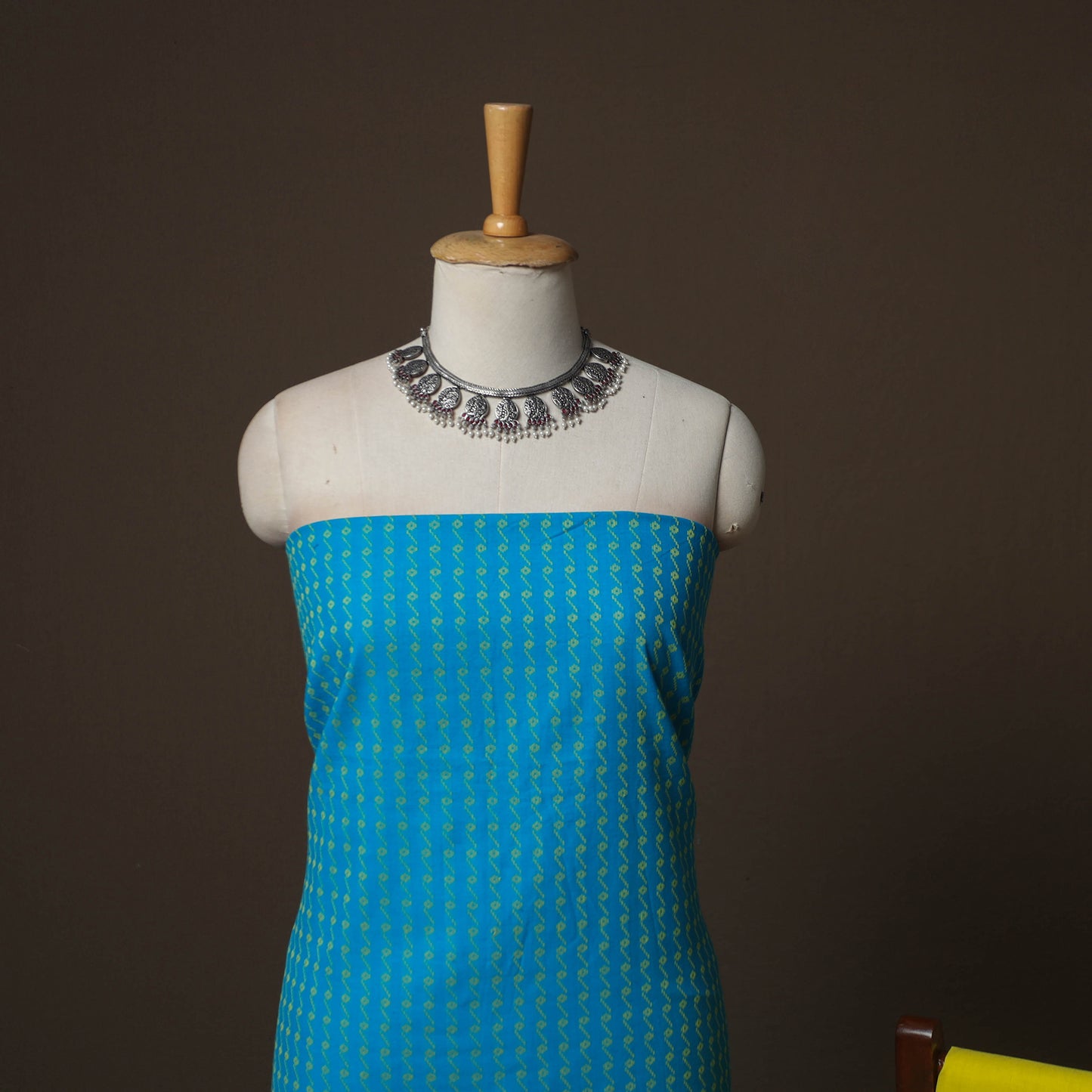 Jacquard Woven Pure Cotton 3pc Unstitched Dress Material Suit Set 06