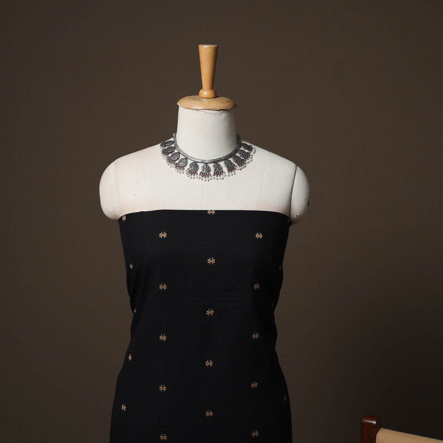 Jacquard Woven Pure Cotton 3pc Unstitched Dress Material Suit Set 17