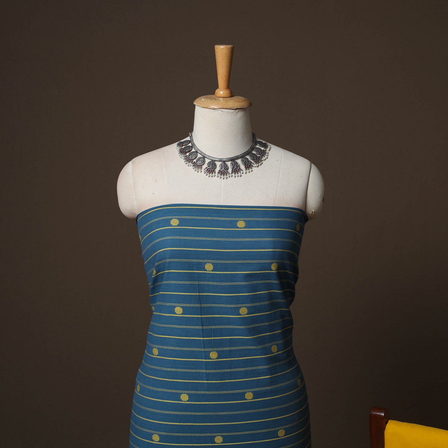 Jacquard Woven Pure Cotton 3pc Unstitched Dress Material Suit Set 20