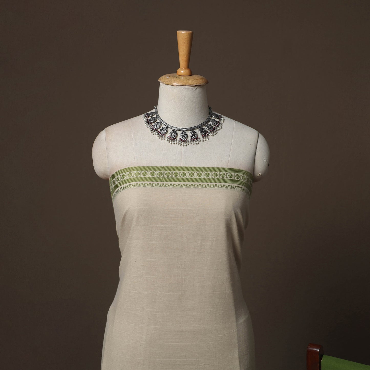 Jacquard Woven Pure Cotton 3pc Unstitched Dress Material Suit Set 22