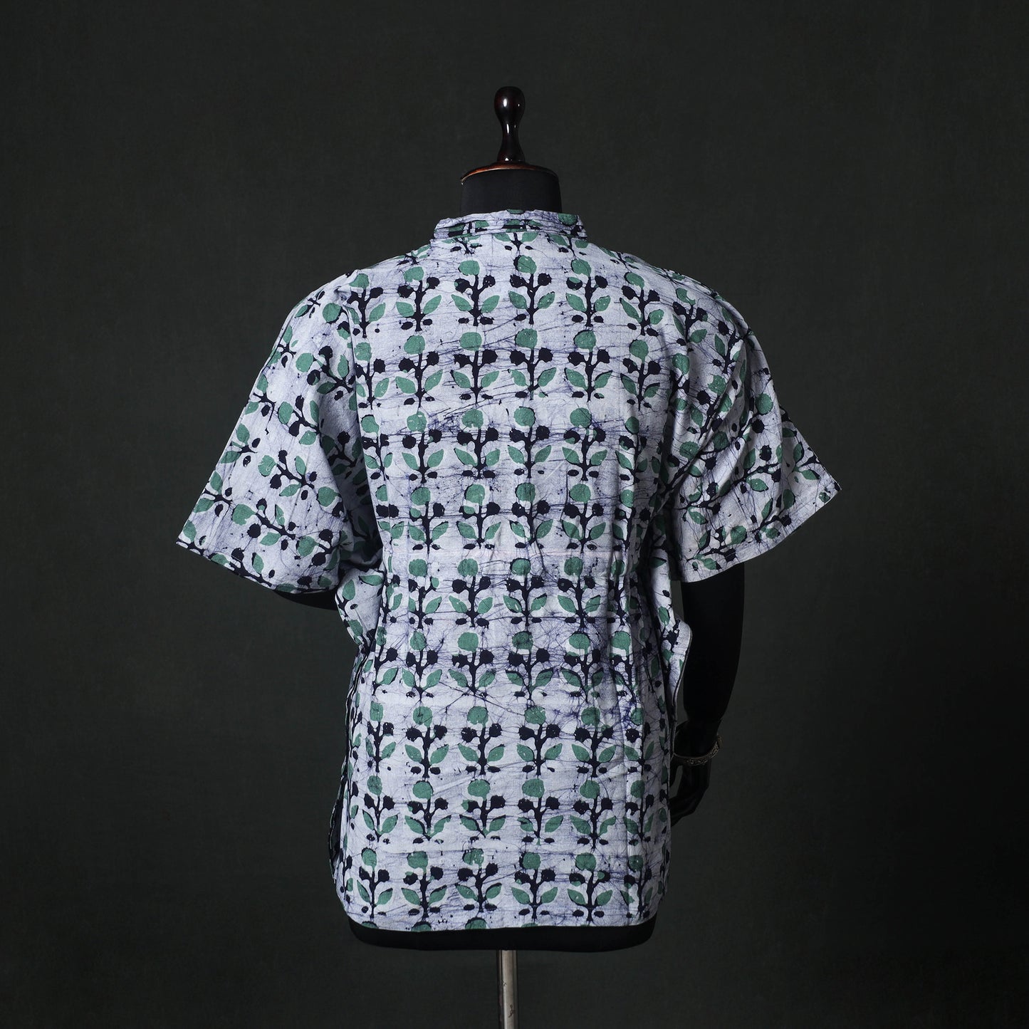 Hand Block Batik Print Cotton Kaftan (Short) 35