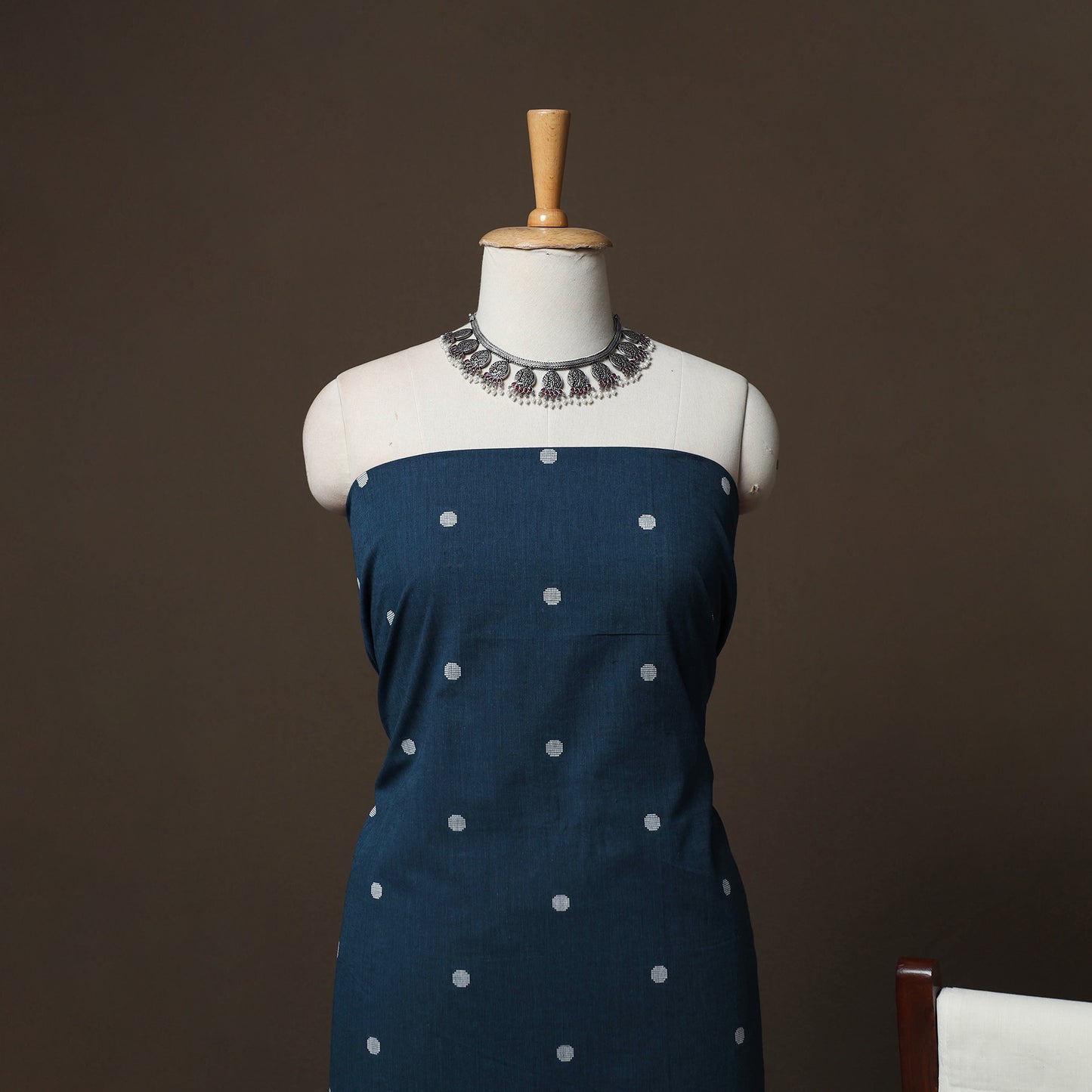 Jacquard Woven Pure Cotton 3pc Unstitched Dress Material Suit Set 65