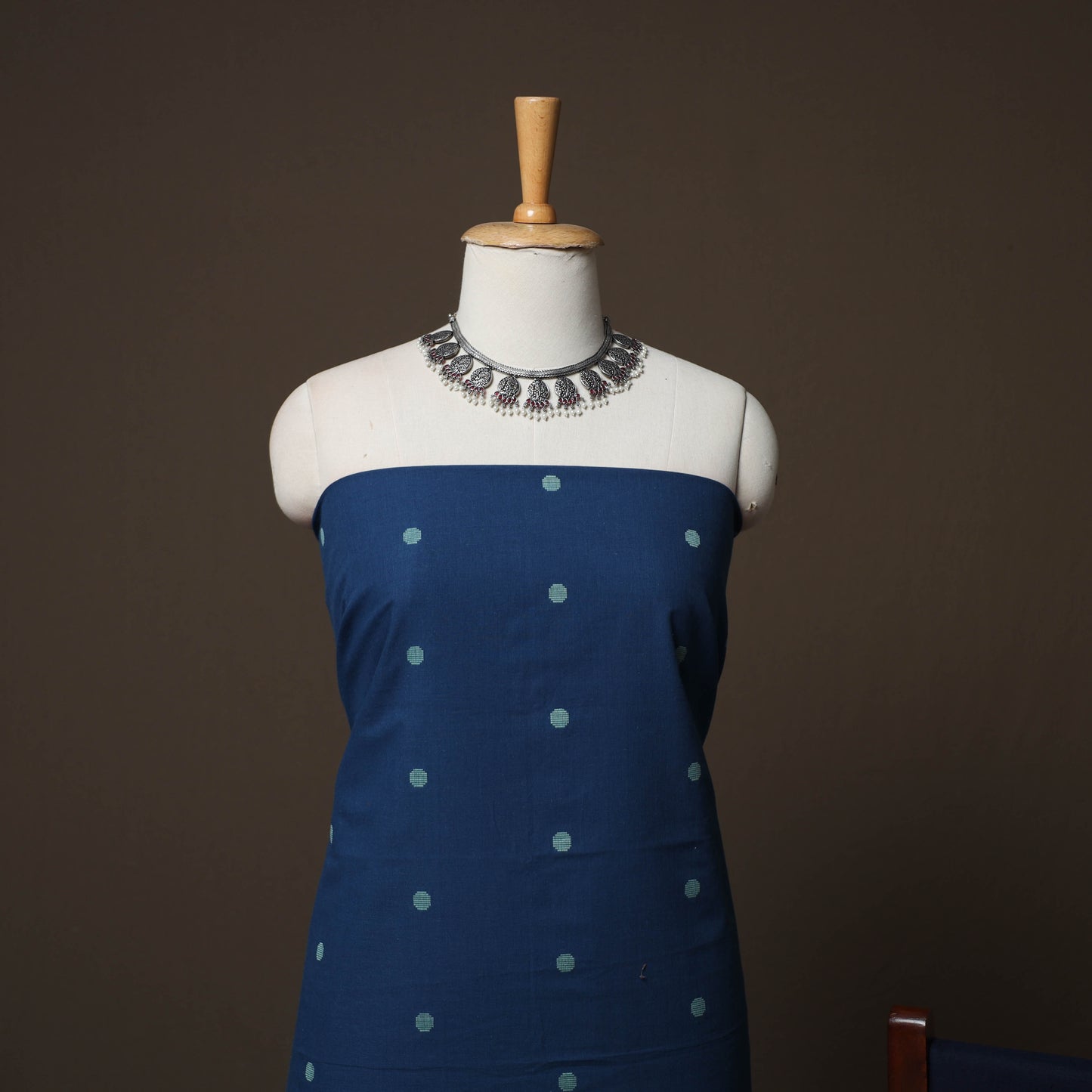 Jacquard Woven Pure Cotton 3pc Unstitched Dress Material Suit Set 76