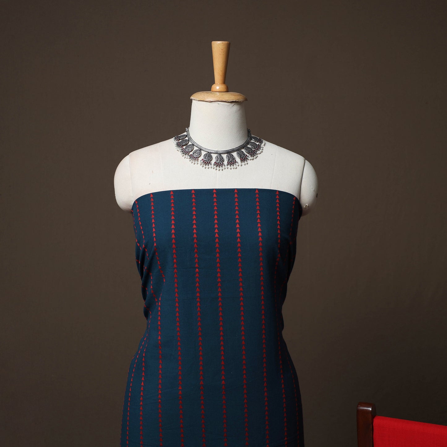 Jacquard Woven Pure Cotton 3pc Unstitched Dress Material Suit Set 83