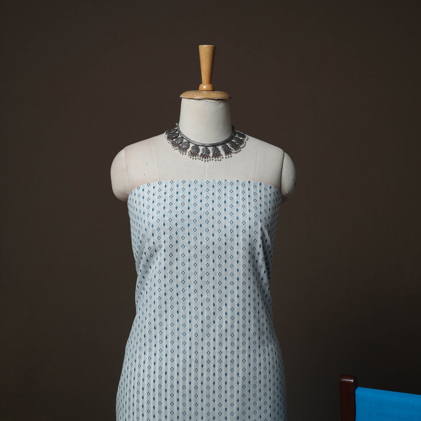 Jacquard Woven Pure Cotton 3pc Unstitched Dress Material Suit Set 87
