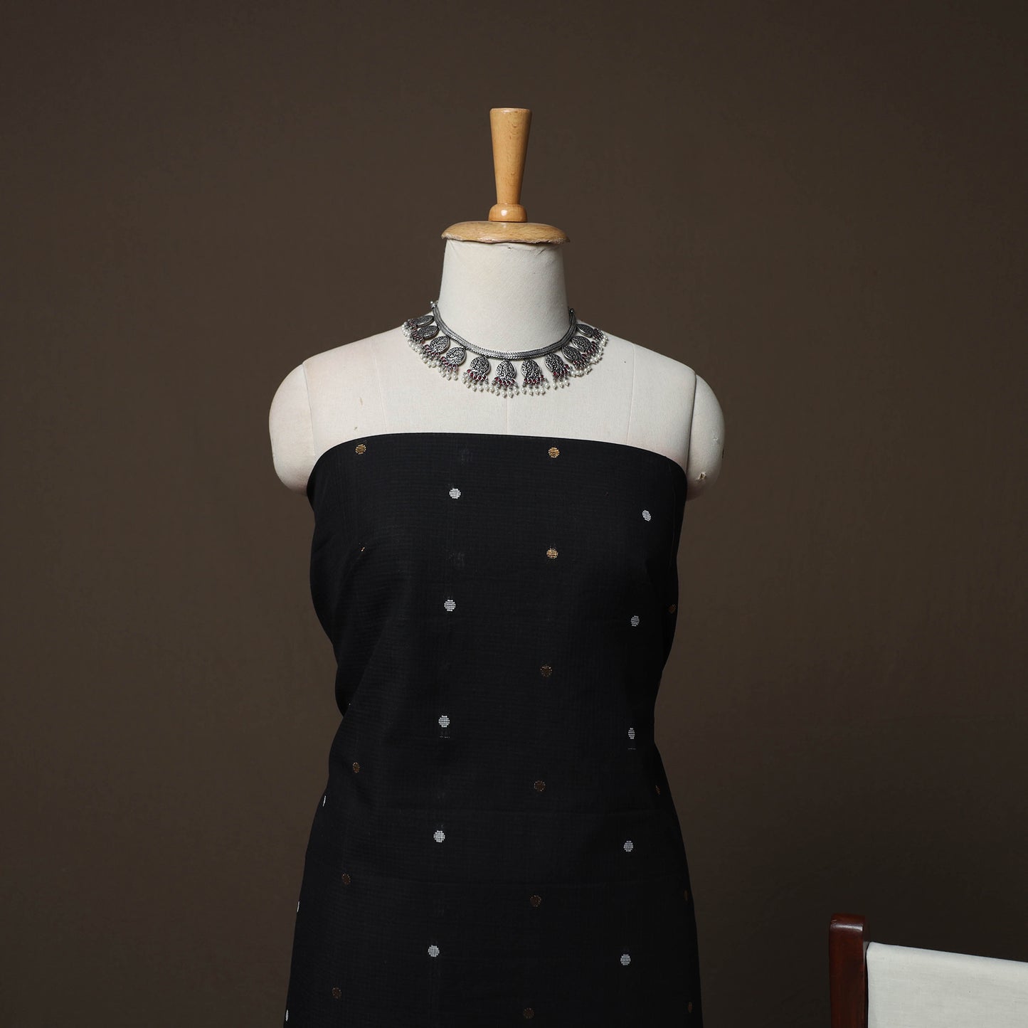 Jacquard Woven Pure Cotton 3pc Unstitched Dress Material Suit Set 92