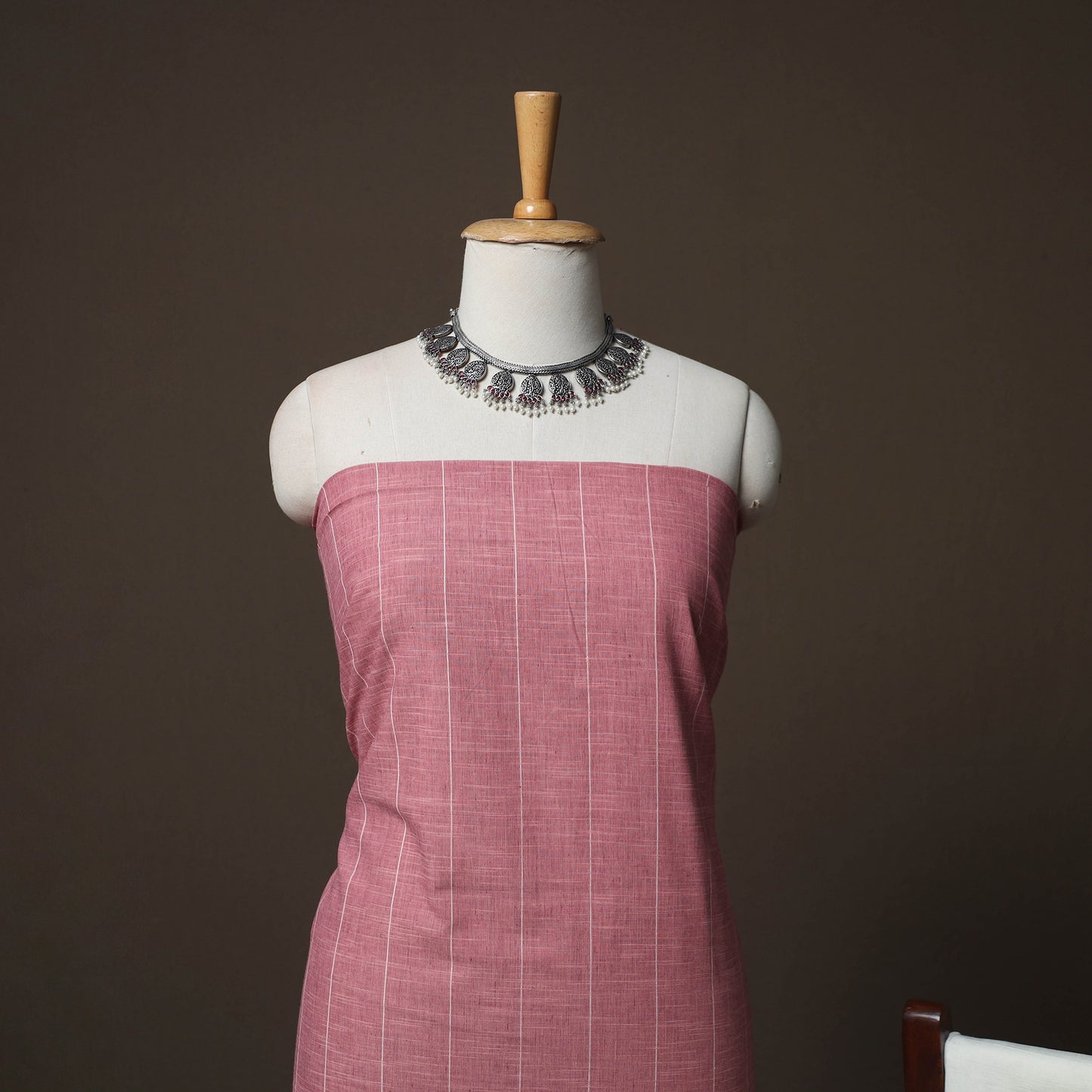 Jacquard Woven Pure Cotton 3pc Unstitched Dress Material Suit Set 93