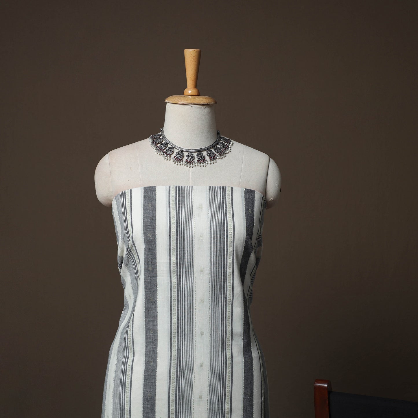 Jacquard Woven Pure Cotton 3pc Unstitched Dress Material Suit Set 101