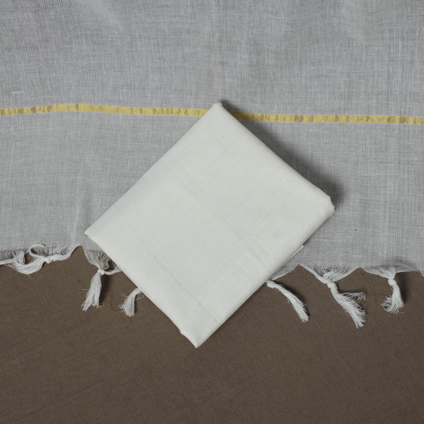 Jacquard Woven Pure Cotton 3pc Unstitched Dress Material Suit Set 103