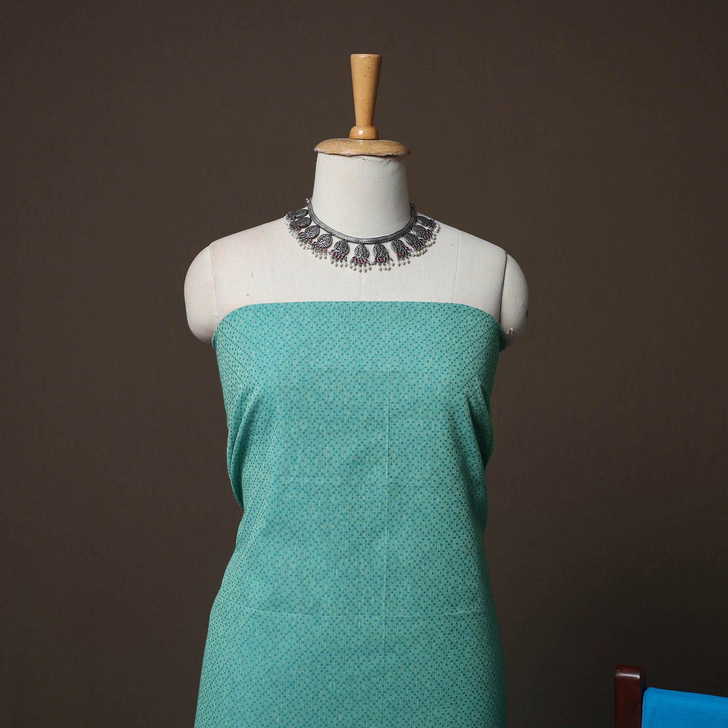 Jacquard Woven Pure Cotton 3pc Unstitched Dress Material Suit Set 107