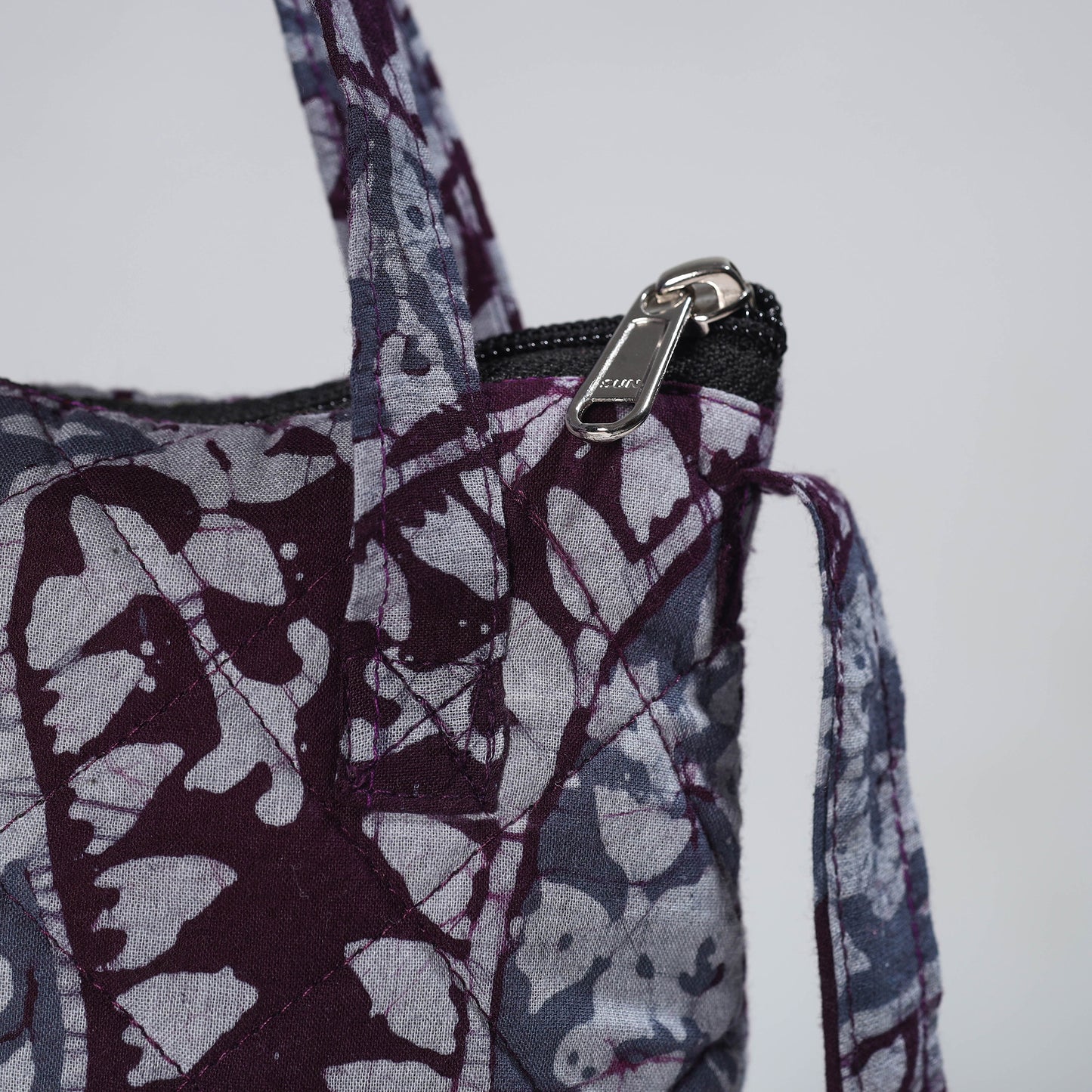 Multicolor - Hand Batik Printed Quilted Cotton Sling Bag 14