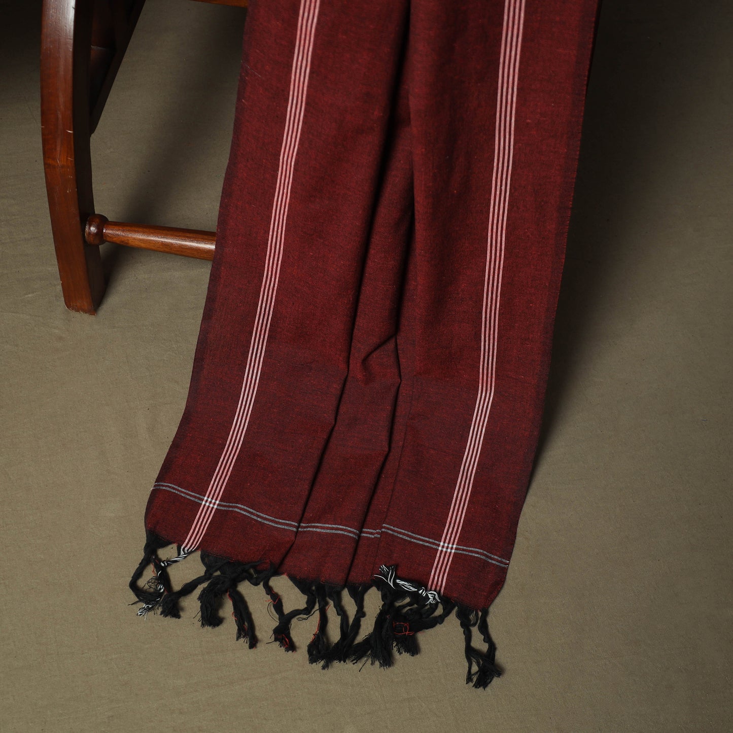 Pink - Pochampally Ikat Weave Cotton 3pc Unstitched Dress Material Suit Set 10