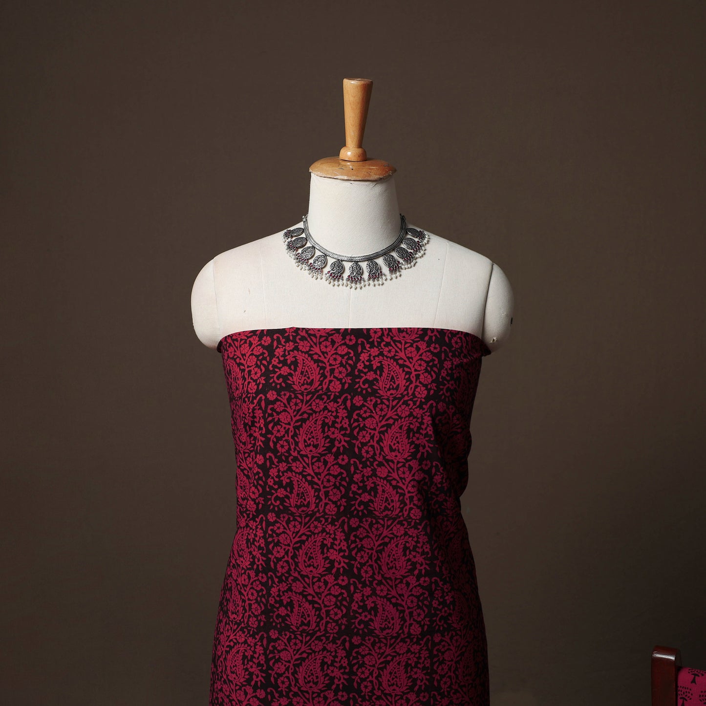 Bagh Hand Block Print Cotton 3pc Unstitched Dress Material Suit Set 30