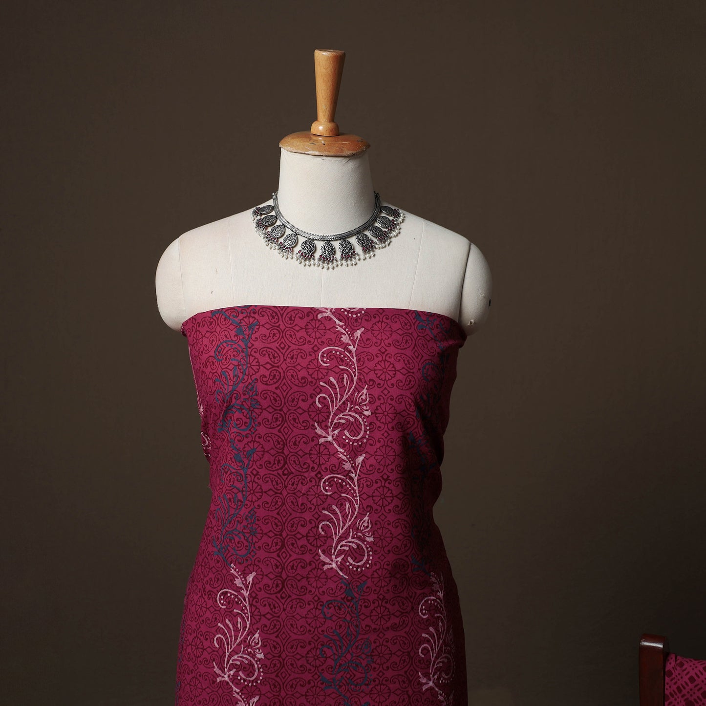 Bagh Hand Block Print Cotton 3pc Unstitched Dress Material Suit Set 34