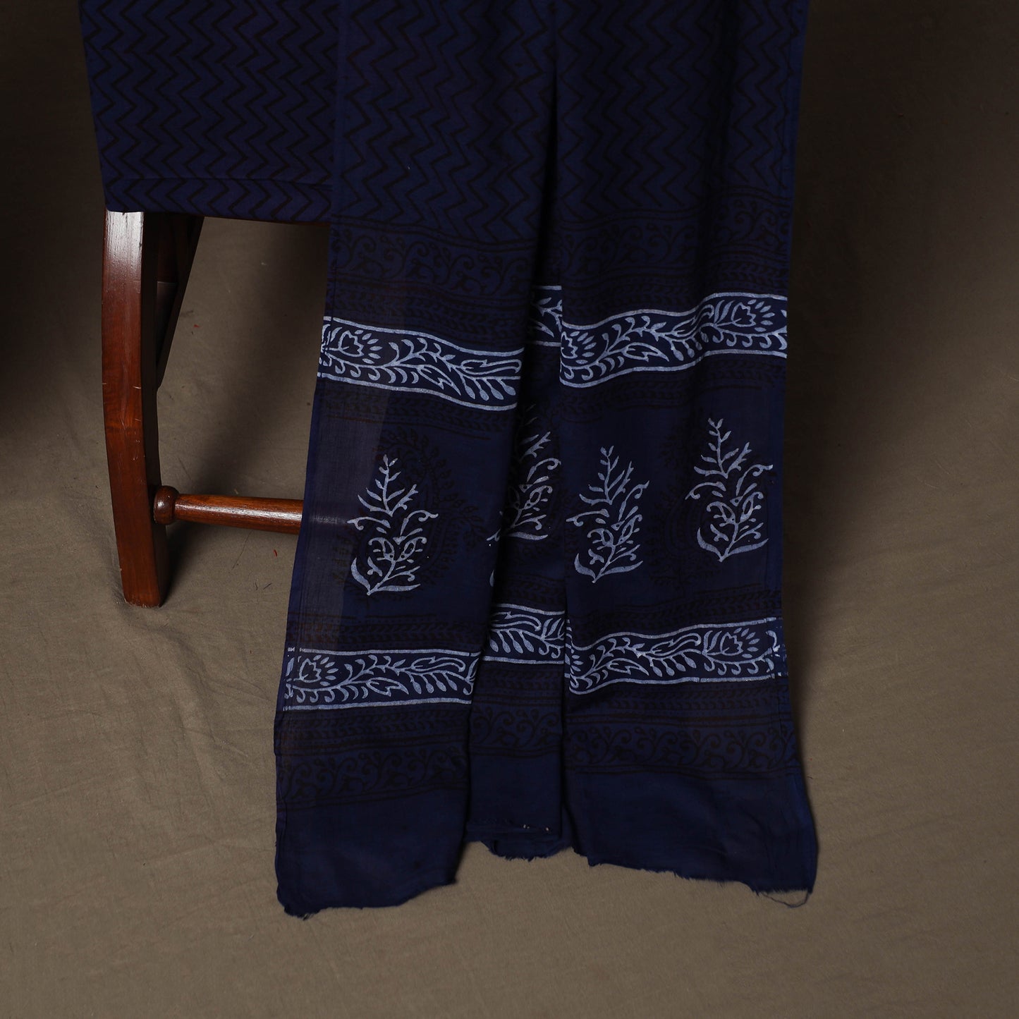 Bagh Hand Block Print Cotton 3pc Unstitched Dress Material Suit Set 37