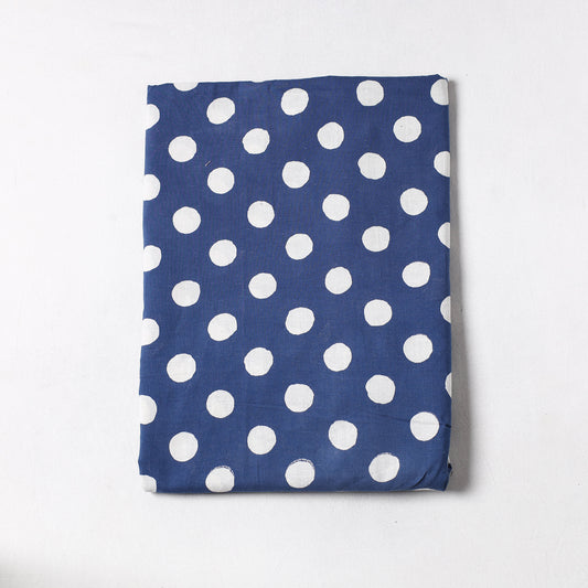 Blue - Indigo Bagru Dabu Block Printed Cotton Precut Fabric (2 meter) 56