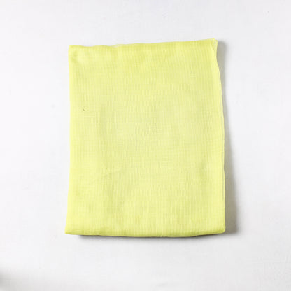 Yellow - Kota Doria Weave Plain Cotton Precut Fabric (2 meter) 67