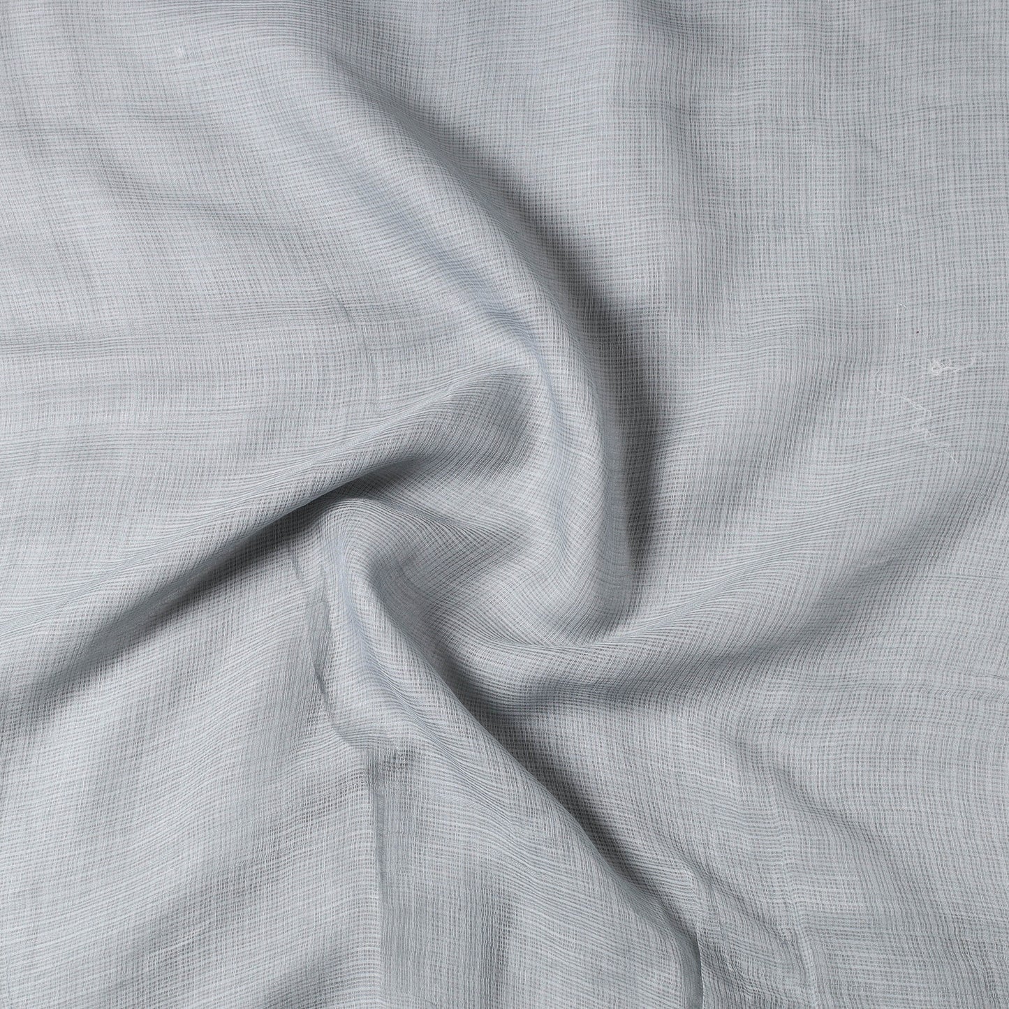 Grey - Kota Doria Weave Plain Cotton Precut Fabric (2.3 meter) 74