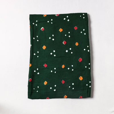 Green - Kutch Bandhani Tie-Dye Mul Cotton Precut Fabric (1.5 meter) 34